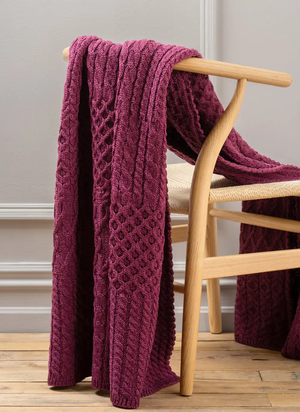 Personalized Patchwork Aran Throw 